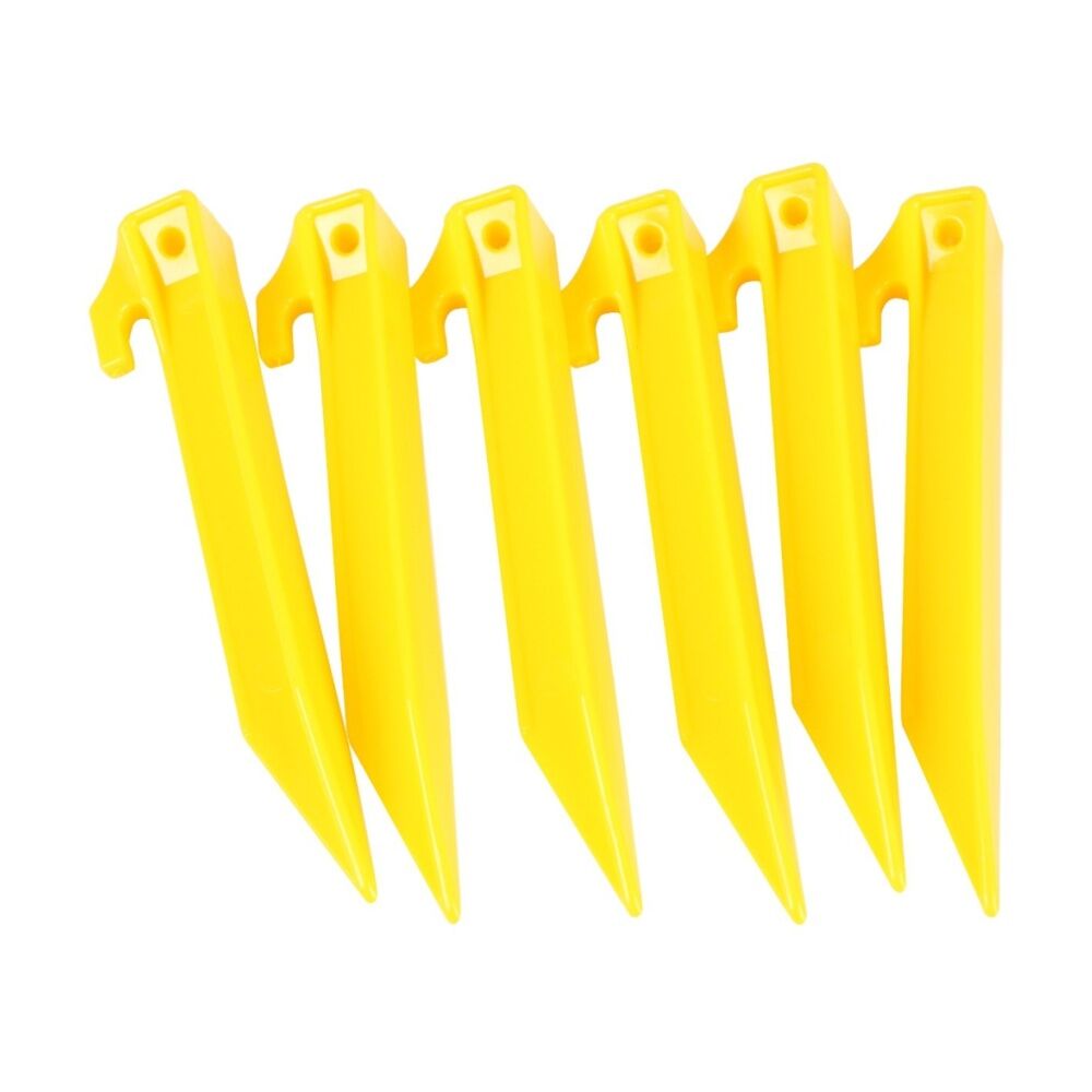 Wildtrak 6pc Wildtrak Tent Pegs Plastic Outdoor Camping Accessories/Equipment 180mm (4 Pack)