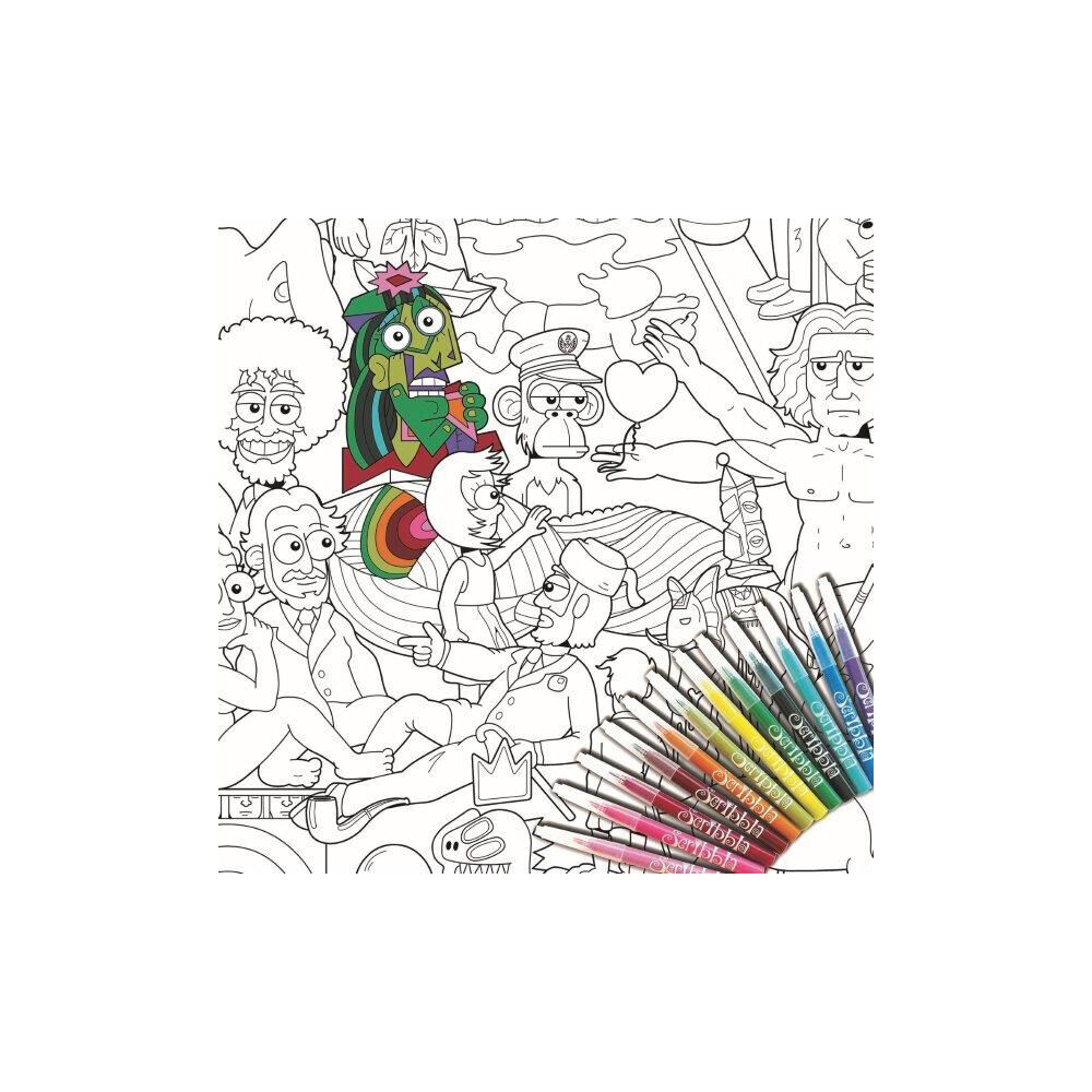 Colouraway 100 Arts Large Colouring In Poster Kit Kids/Children Art Set 12y+ — image 2