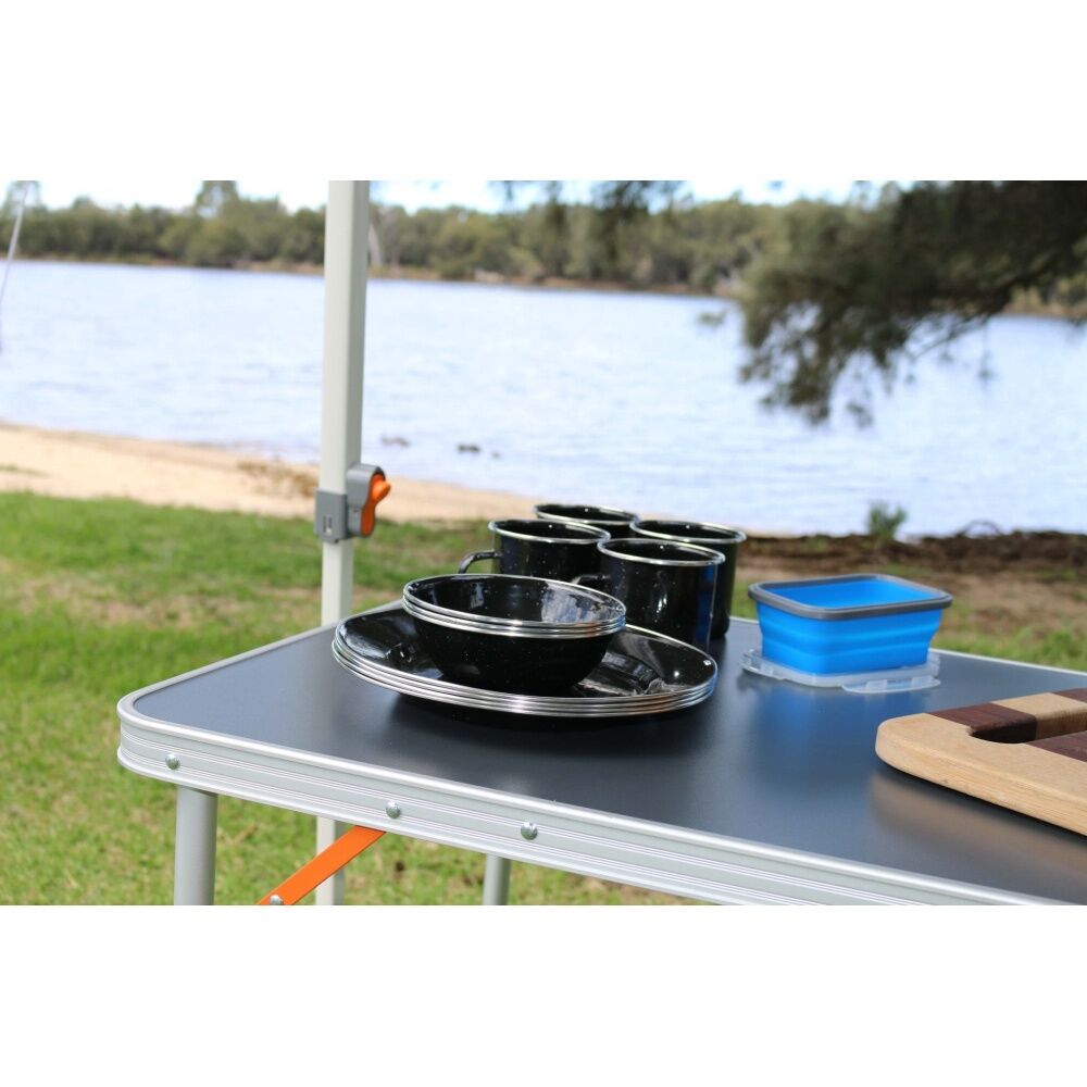 Wildtrak Premium Enamel Outdoor Camping Dinner Set Mug/Bowl/Plate Black (12 Pieces) — image 2