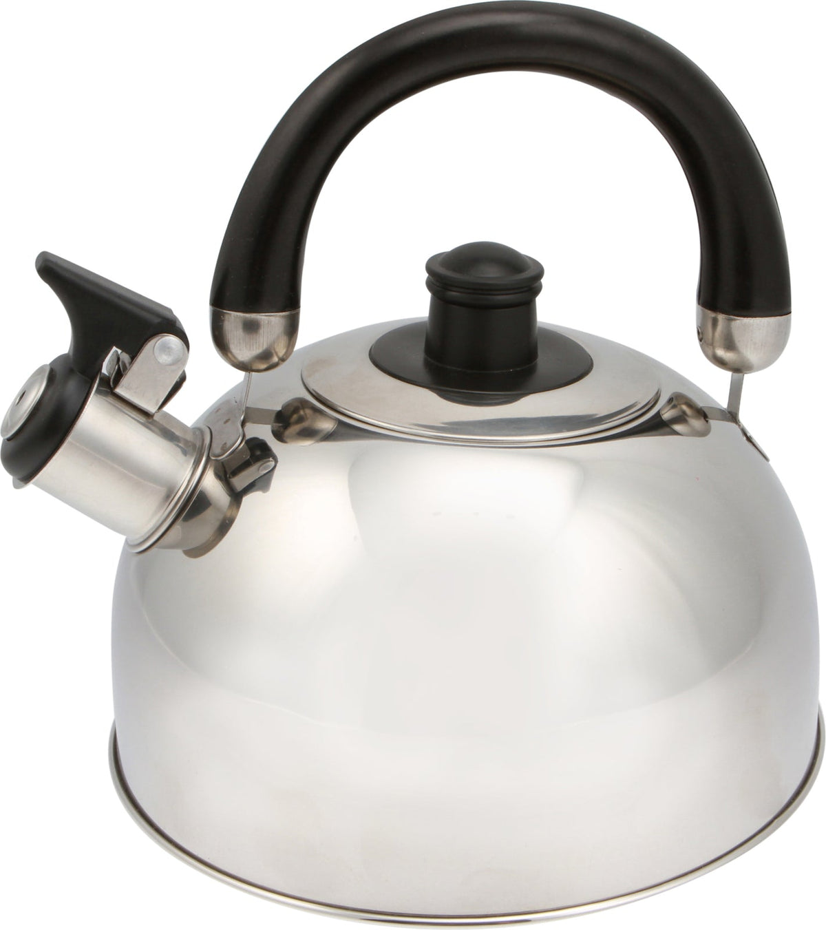Wildtrak 2L Stainless Steel Whistling Kettle Outdoor Camping Water Boiler Silver