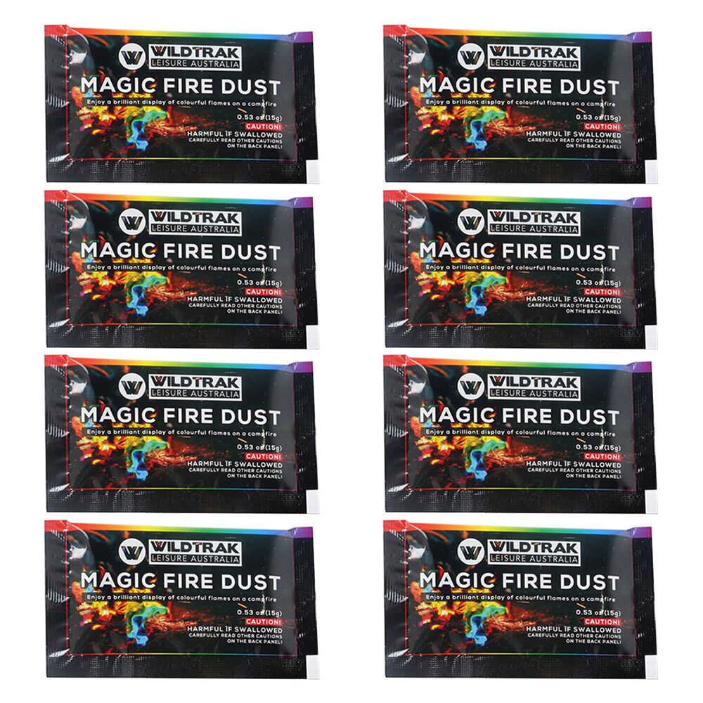 Wildtrak Magic Colour Fire Flame Campfire Bonfire Outdoor 15g Sachet (8 Pack)