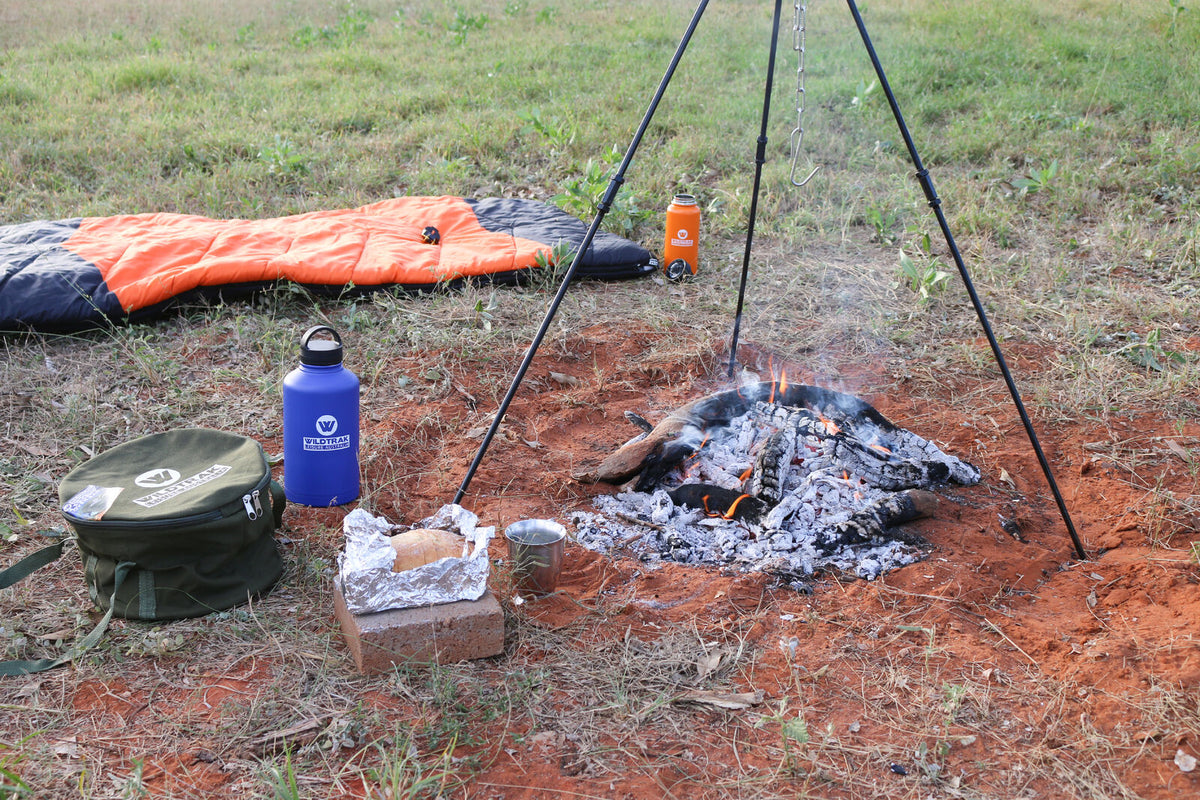 Wildtrak 90cm Steel Adjustable Camping Tripod Stand For Camp Oven Pot Cookware — image 2