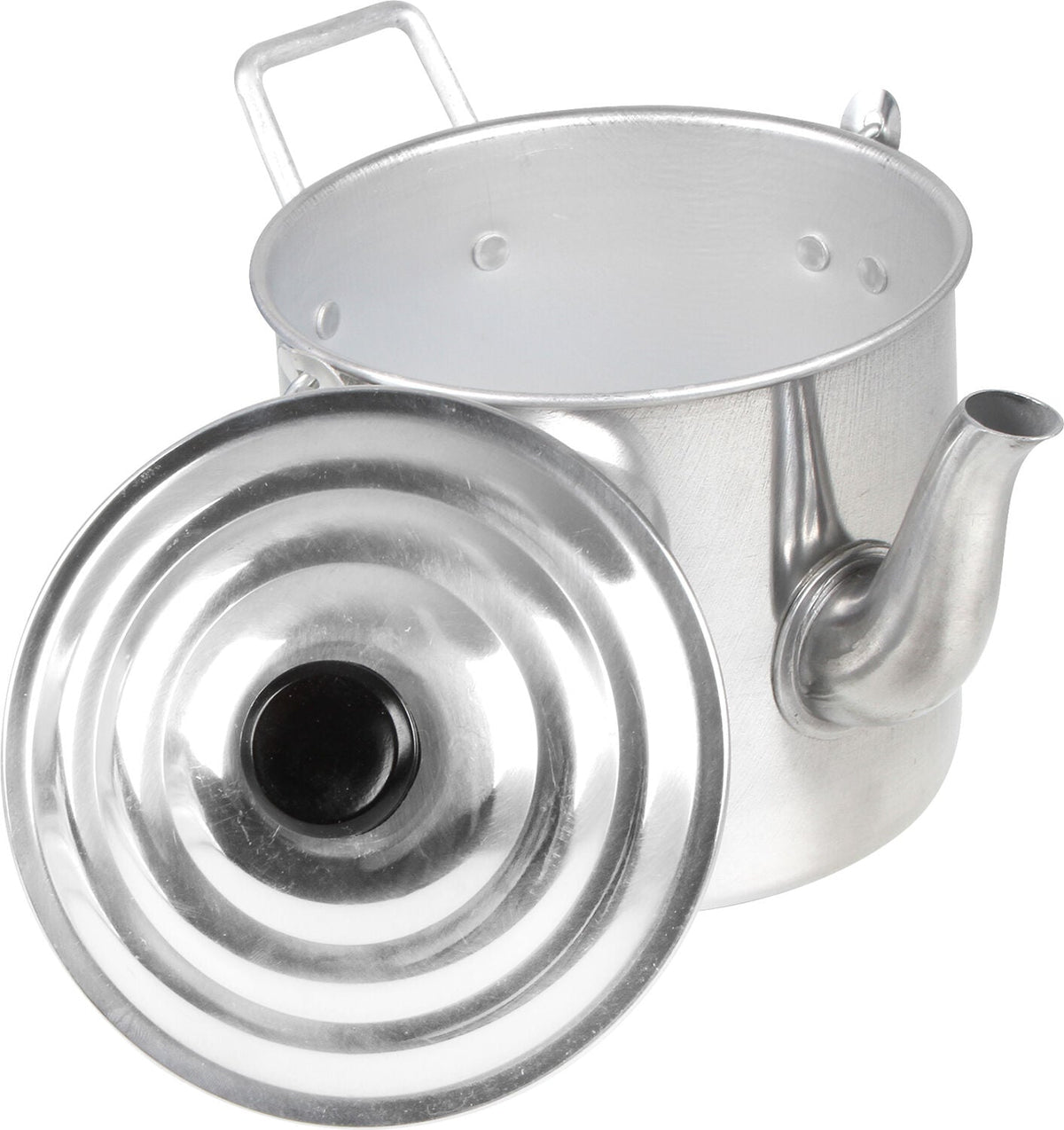 Wildtrak 1800ml Aluminium Billy Teapot Camping Water Boiler Container Silver — image 2