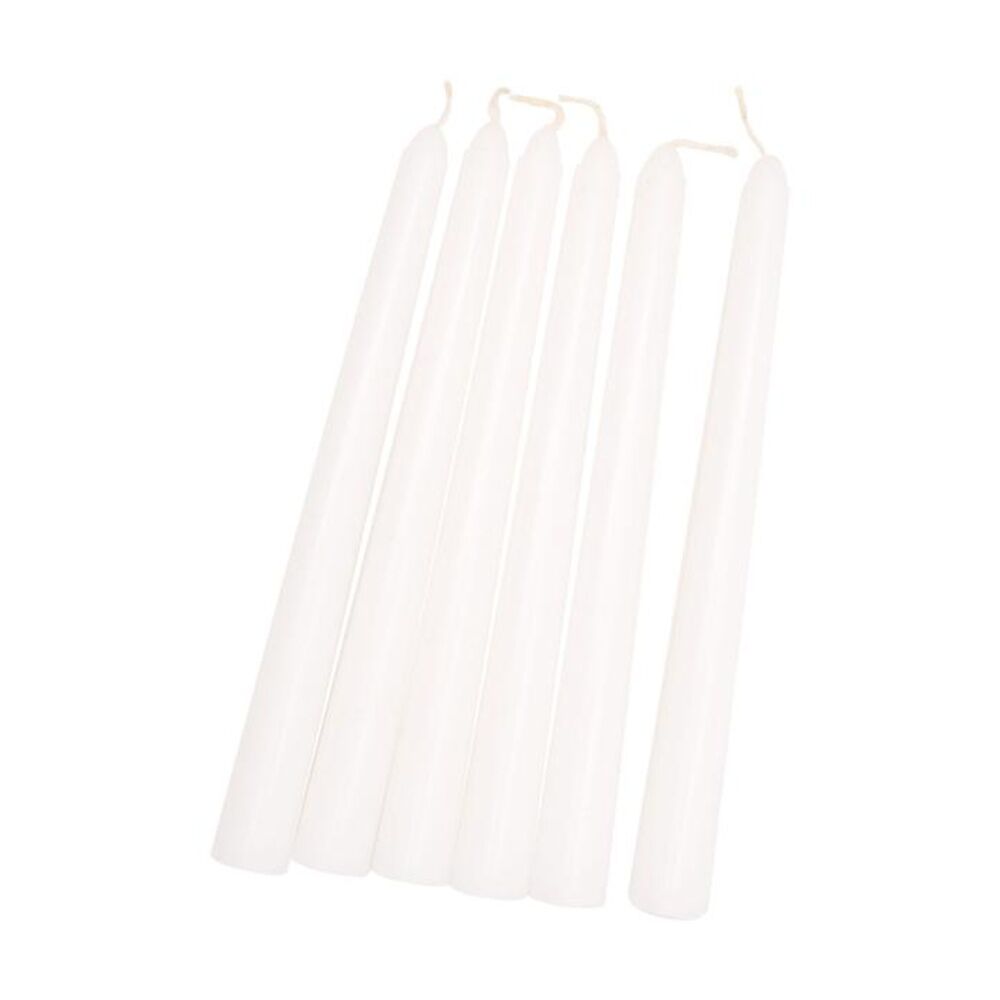 Divine Living 4pc Divine Living Unscented Dinner Table Taper Candles 20cm White (12 Pack) — image 4