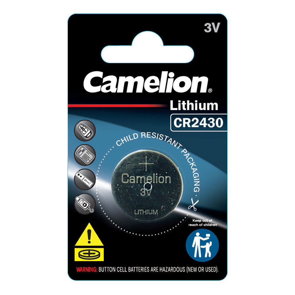 Camelion Lithium 2430 Button Cell 3V Batteries For Calculator/Watch/Car Keys — image 2
