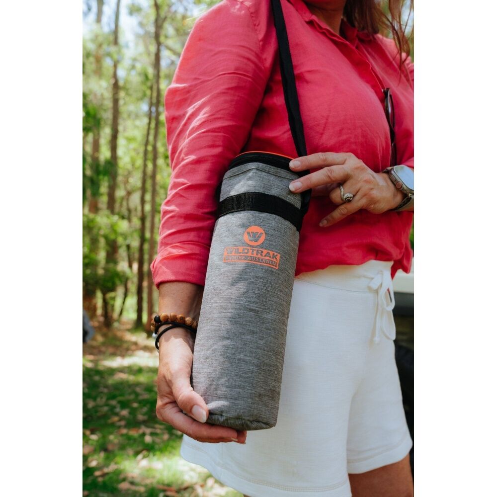 Wildtrak 1.5L/3cm Camping Wine Bottle Cooler Bag Travel Storage Holder Grey — image 2