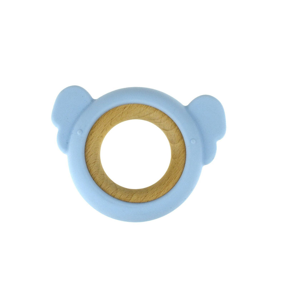 Koala Dream Silicone/Wooden Koala Baby/Toddler Chew Teether Toy Blue 4m+ (2 Pack) — image 4