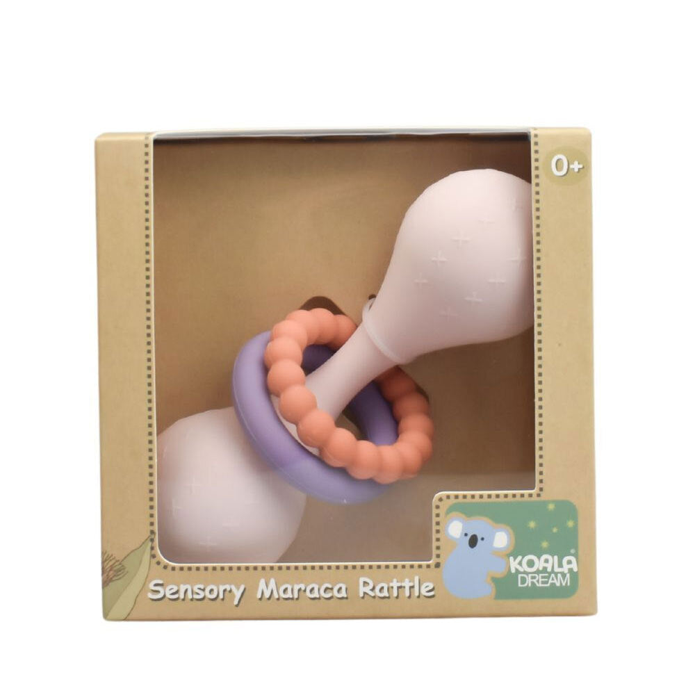 Koala Dream Silicone Sensory Maraca Ratttle Kids/Childrens Toy Pink 0M+ — image 2