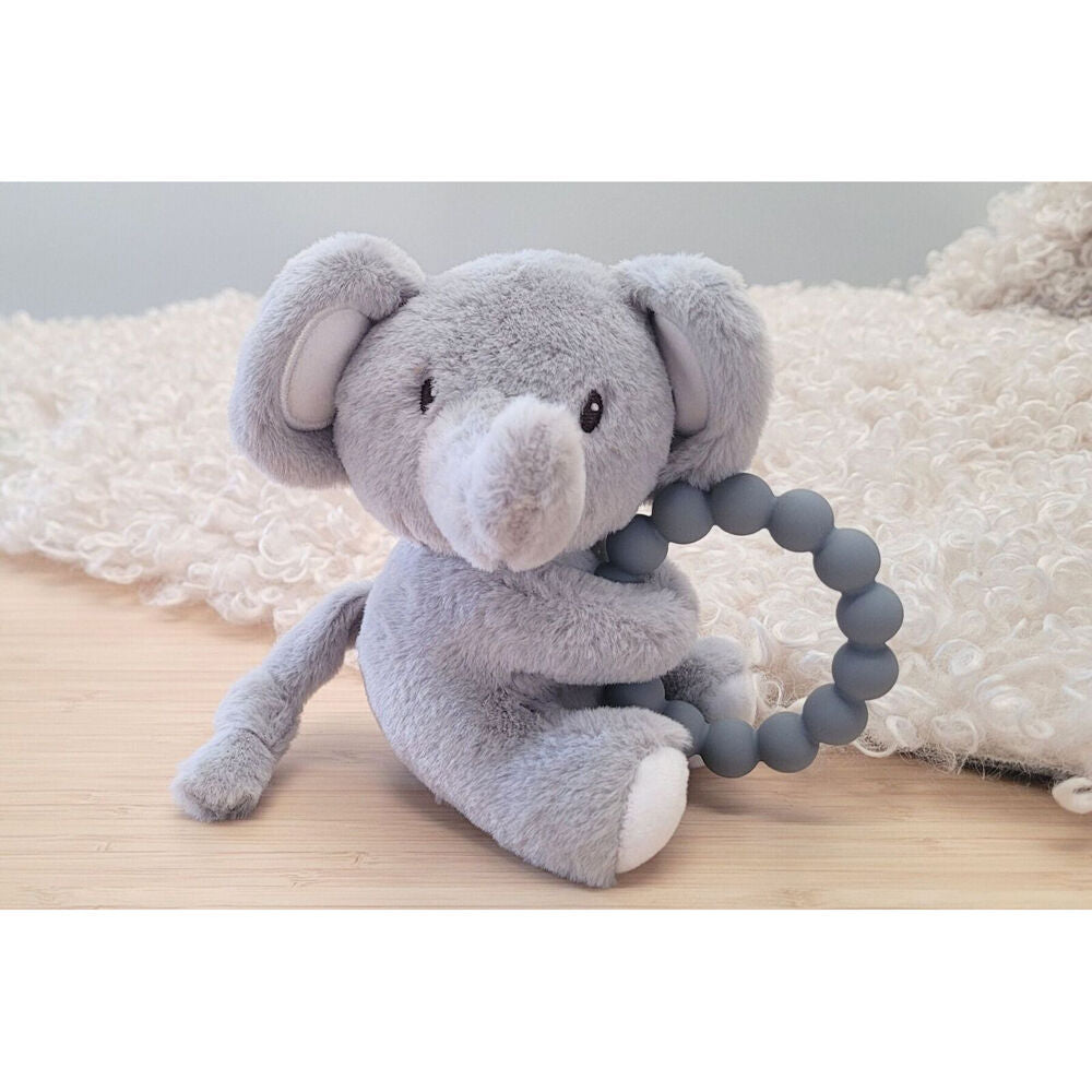 Koala Dream Snuggle Pal Ellis Elephant With Silicone Teething Ring Grey 0m+ — image 5