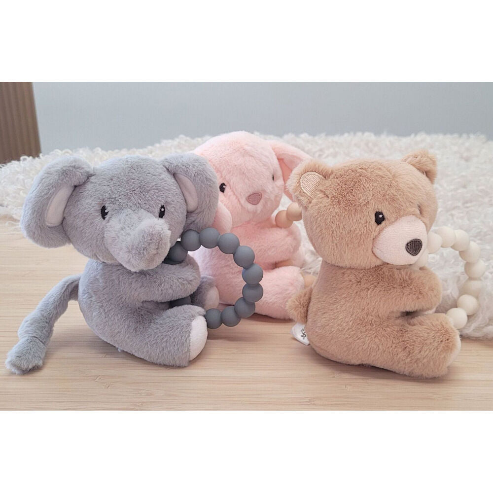 Koala Dream Snuggle Pal Ellis Elephant With Silicone Teething Ring Grey (2 Pack) — image 7