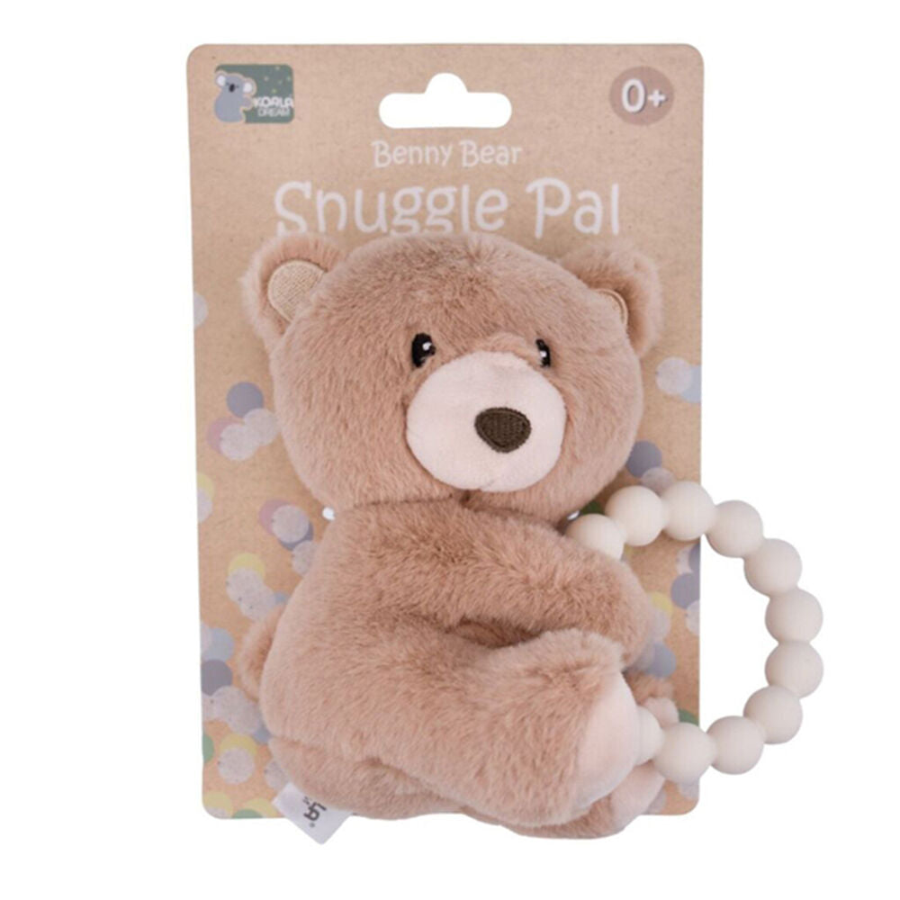 Koala Dream Snuggle Pal Benny Bear With Silicone Teething Ring Brown 0m (2 Pack) — image 2