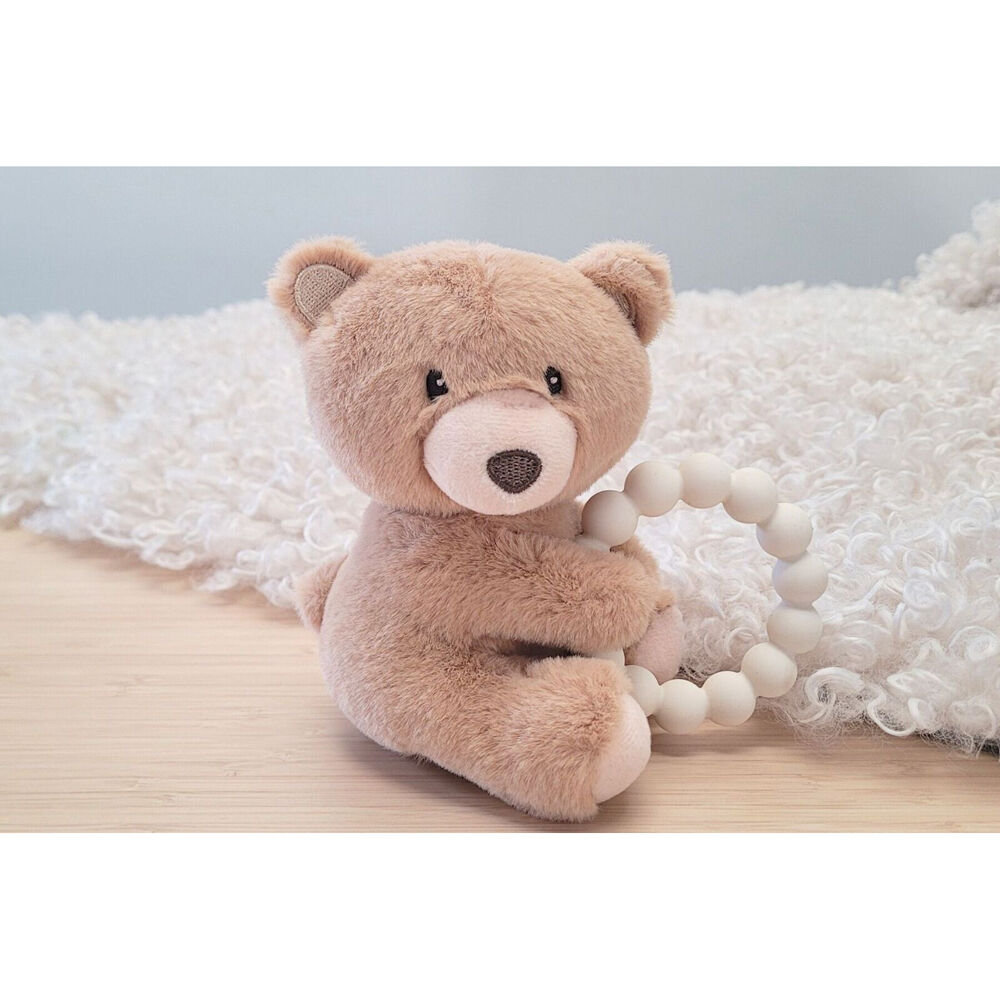 Koala Dream Snuggle Pal Benny Bear With Silicone Teething Ring Brown 0m (2 Pack) — image 6