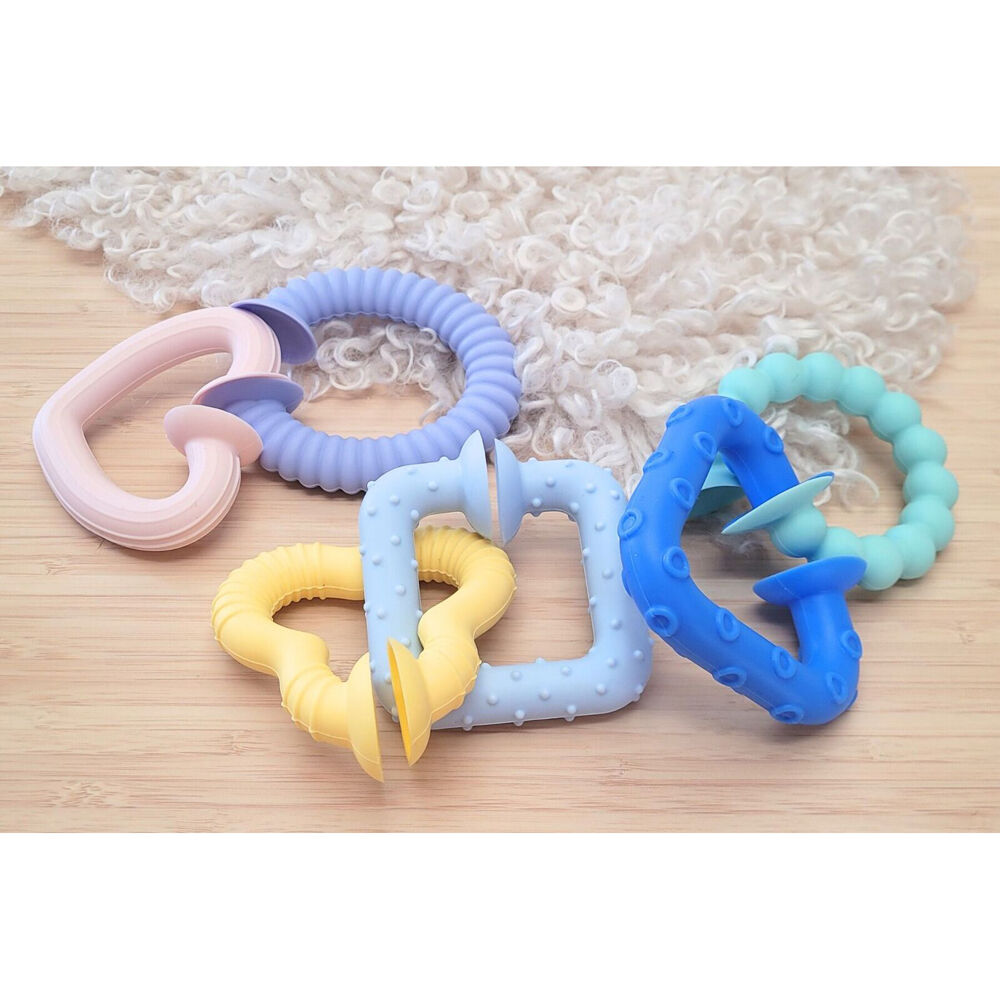 Koala Dream 4m+ Silicone Baby Snap & Learn Sensory Soothing Gum Teethers — image 5