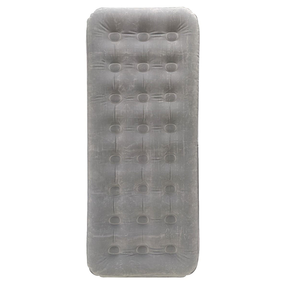 Wildtrak Single Inflatable Air Mattress 185cm Single Coil Waterproof AirBed Grey