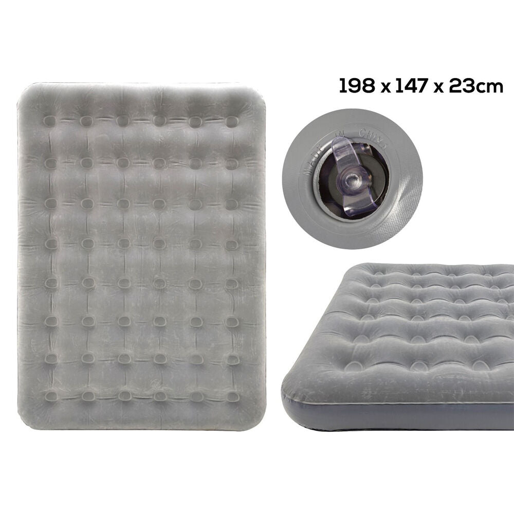 Wildtrak Queen Inflatable Air Mattress 198cm Single Coil Waterproof AirBed Grey — image 2