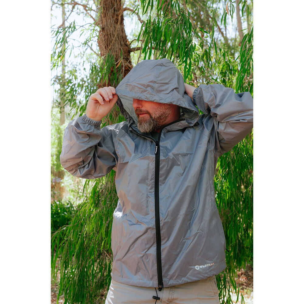 Wildtrak Unisex Stowaway Waterproof Rain Jacket Windproof Grey — image 5