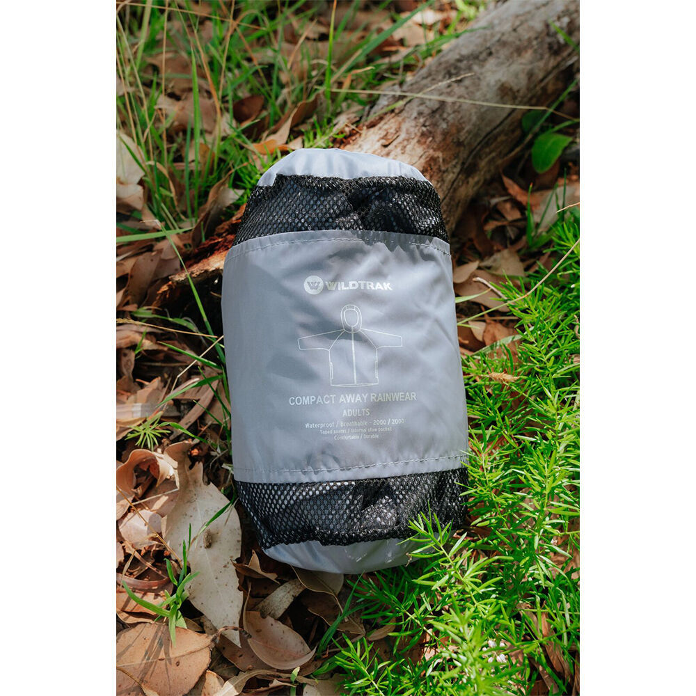 Wildtrak Unisex Stowaway Waterproof Rain Jacket Windproof Grey — image 6