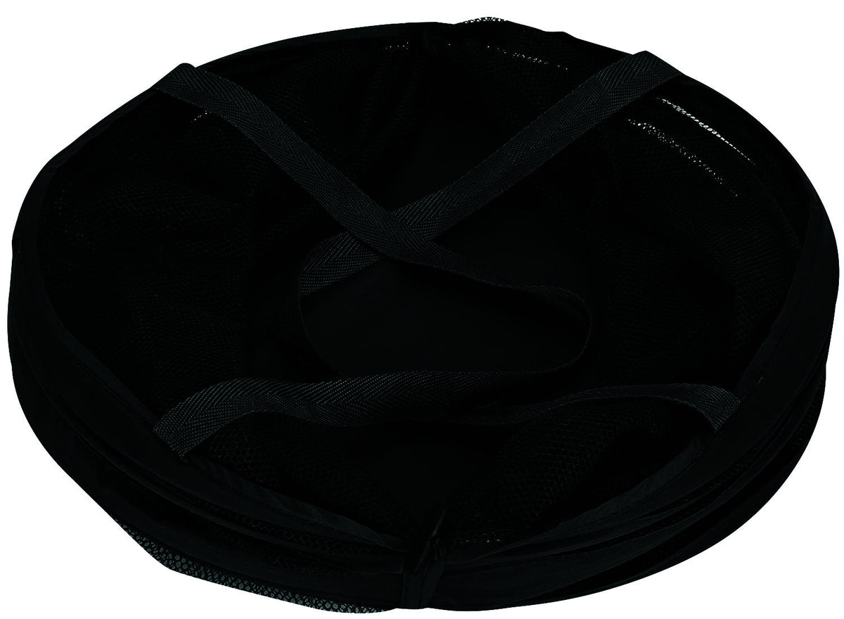 Wildtrak Round 45x30cm Collapsible Camp Storage Rubbish Bin/Laundry Basket Black — image 3