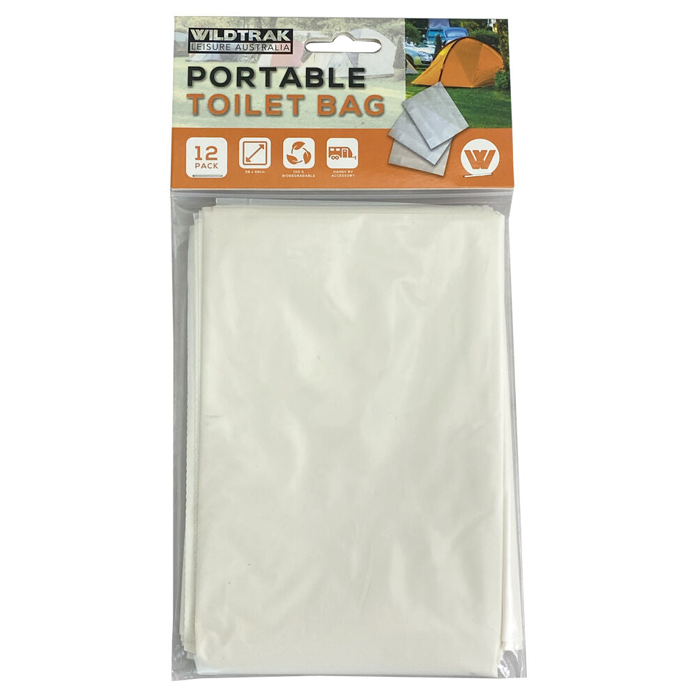 Wildtrak Portable Toilet Bags Biodegradable 12 Pack Fits 20L — image 2