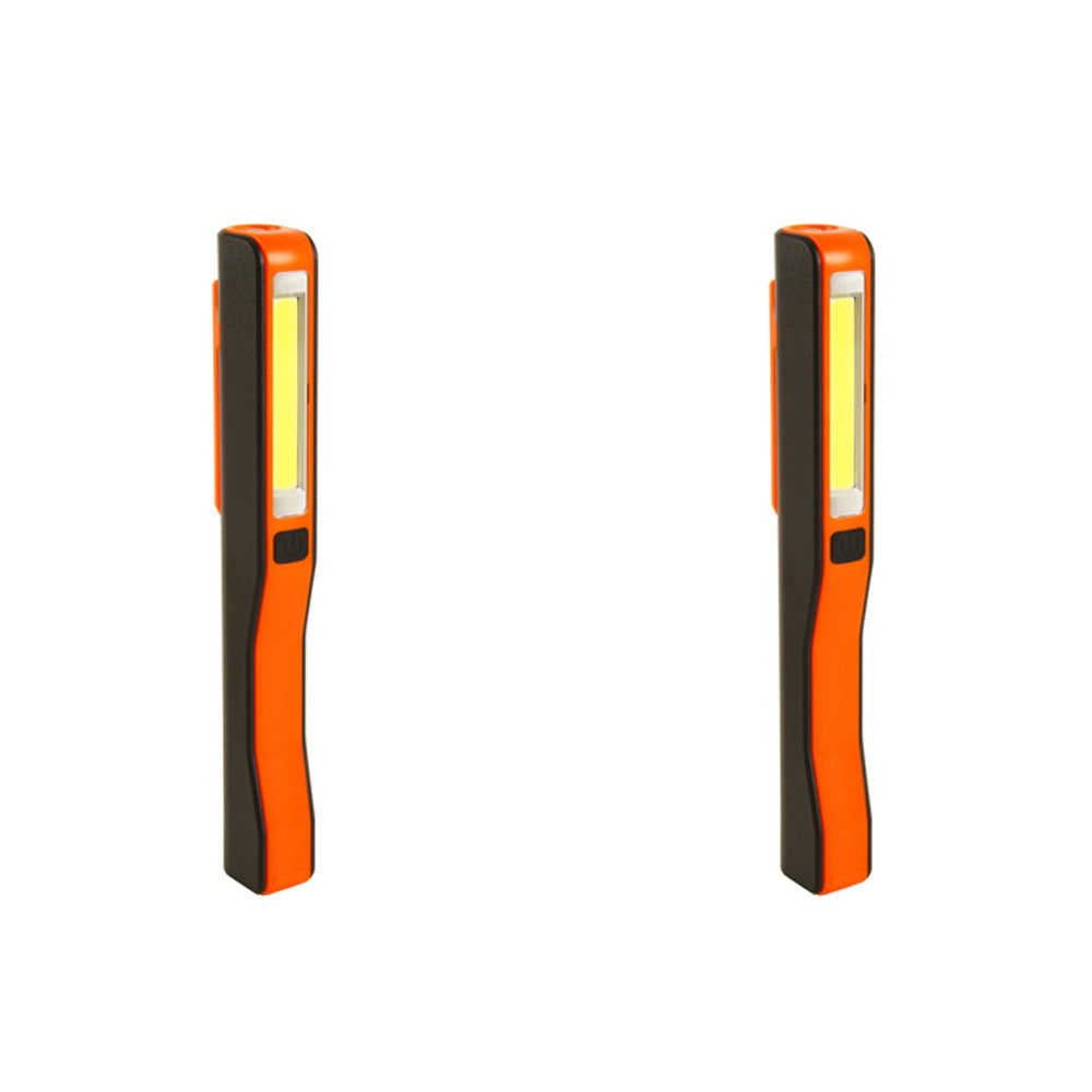 Wildtrak 2-Function 8cm LED Light w/ Batteries Outdoor Camping Orange/Black (2 Pack)
