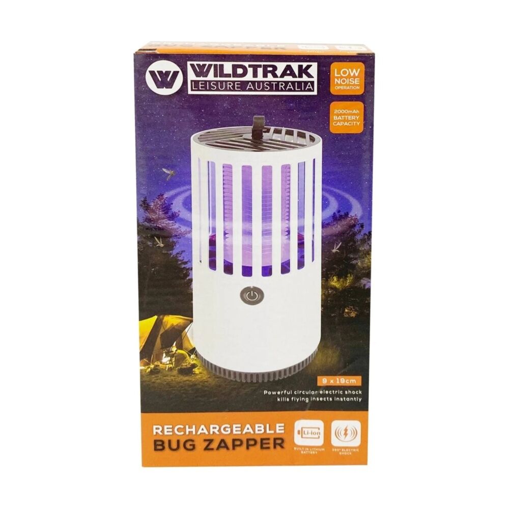 Wildtrak 19x9cm Mosquito Lamp Outdoor Camping Rechargeable Bug Zapper White — image 8