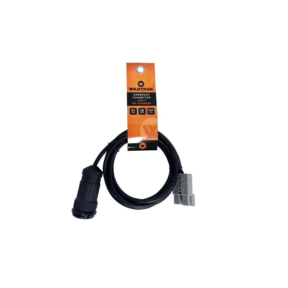 Wildtrak 12 Volt Battery 2m 50A Anderson Connector USB-C PD Charger — image 2