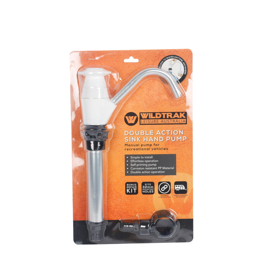 Wildtrak Double Action Sink Hand Pump w/Repair Kit For 32mm Mounting Holes White — image 2
