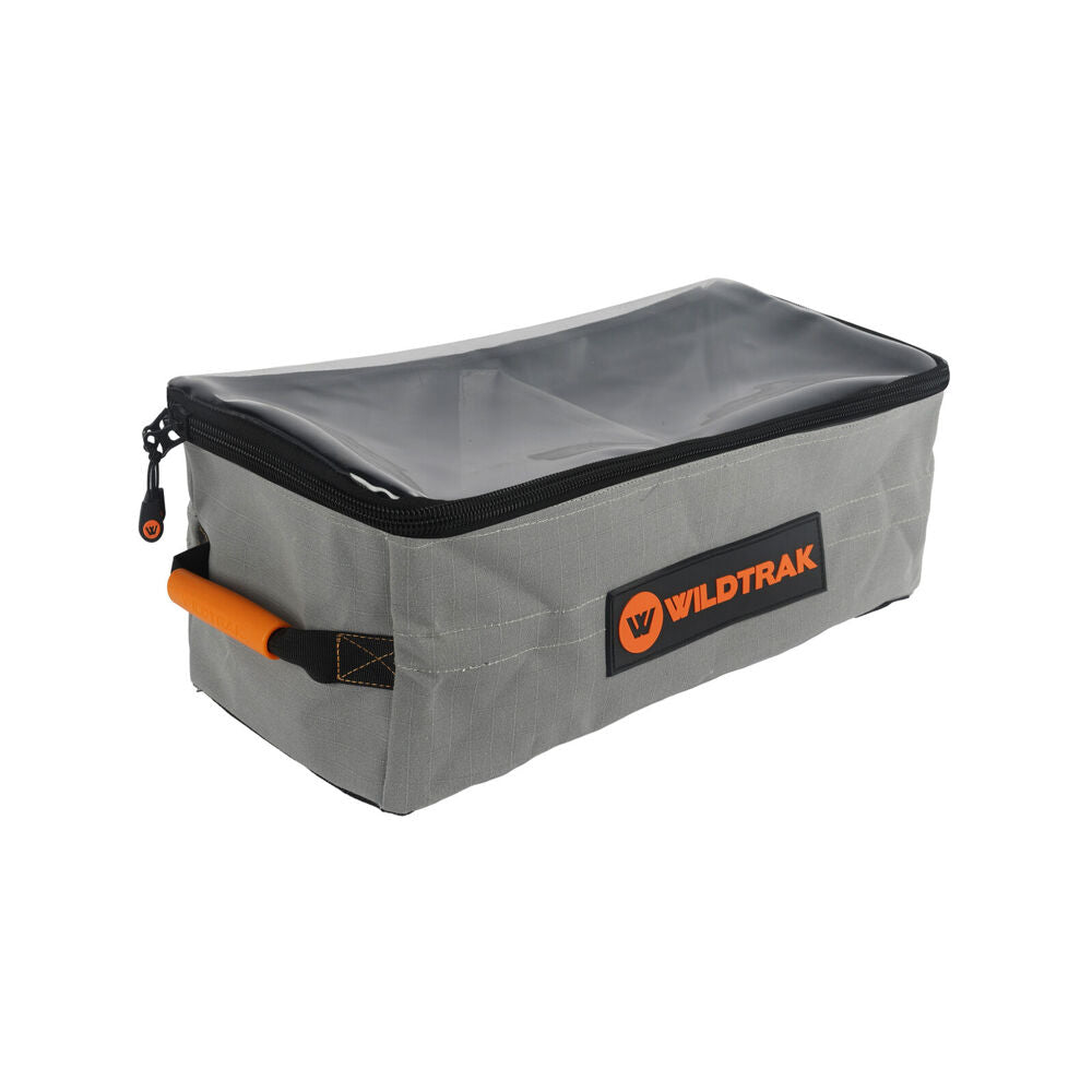 Wildtrak 45x20x19cm Grey Explorer Clear Top Storage Bag Mesh Base With Divider