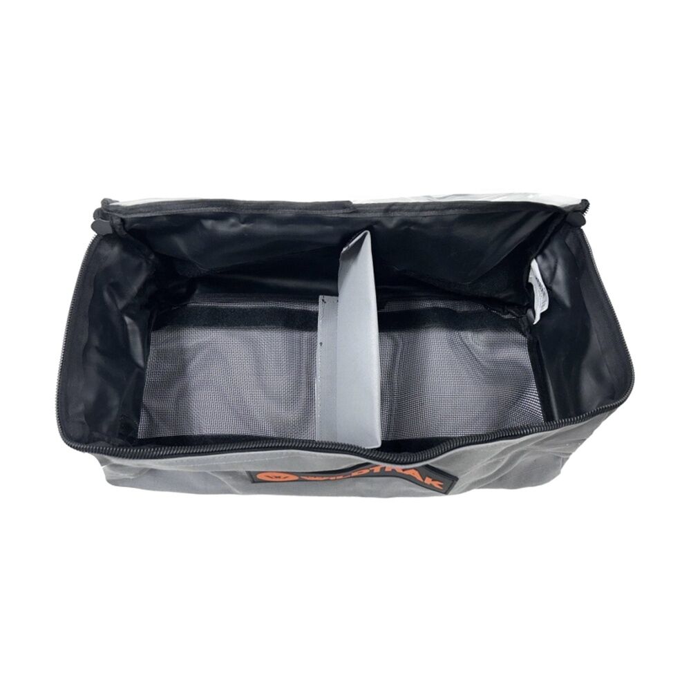 Wildtrak 45x20x19cm Grey Explorer Clear Top Storage Bag Mesh Base With Divider — image 4