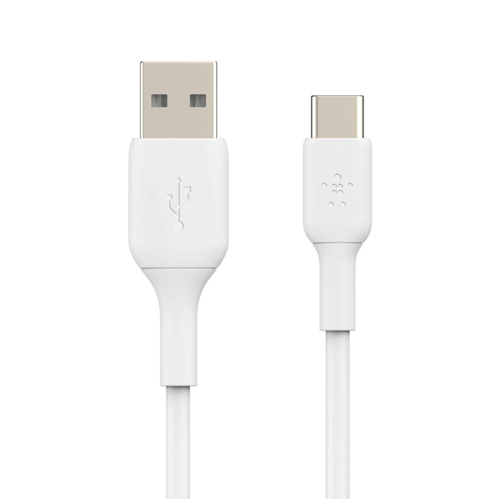 Belkin 2M USB-A to USB-C Cable Data Sync Charging Cord for Smartphones White — image 3