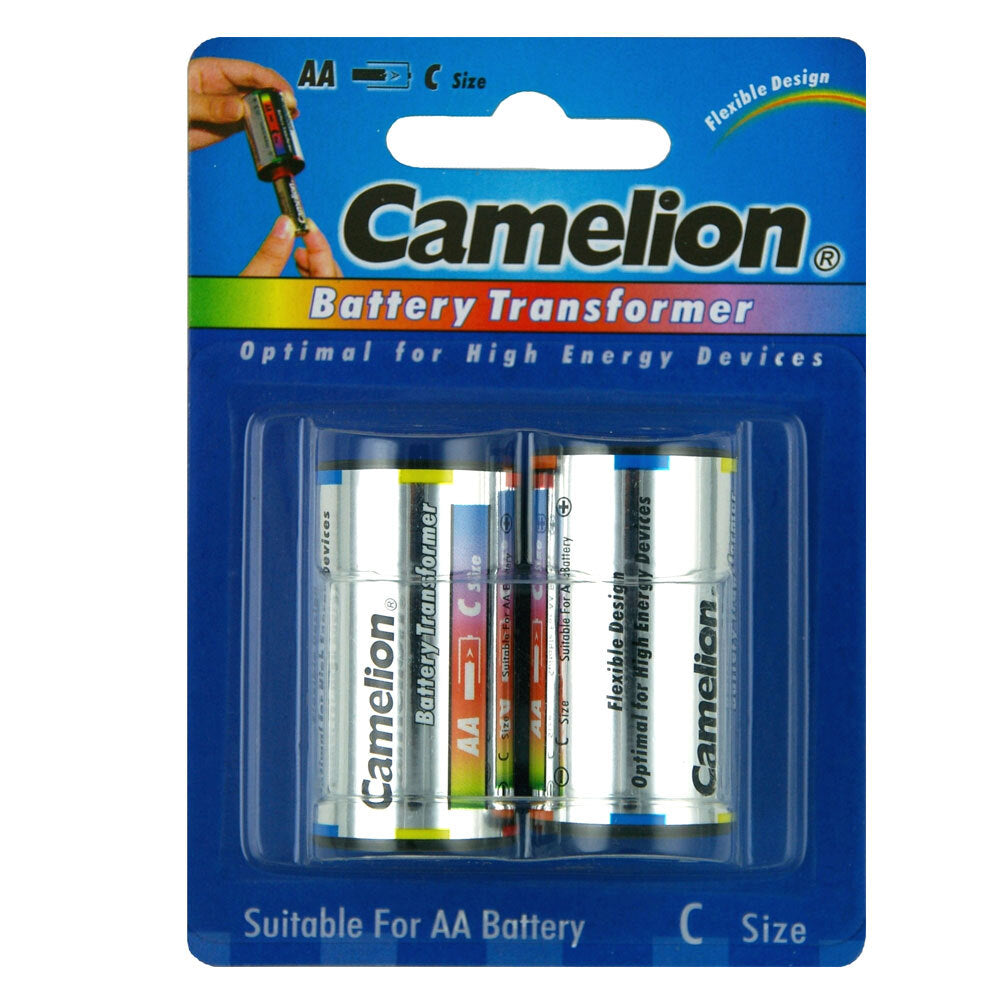 Camelion C Size Adaptor/Battery Transformer Optimal Adapter for AA Batteries — image 2