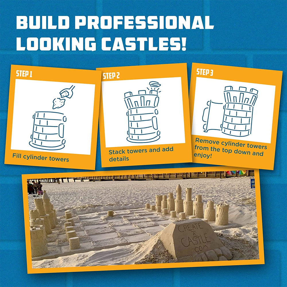 Create a Castle Build Master Cutter/Brick Tool Kit Sand/Snow Kids Sandpit Toy 6+ — image 2