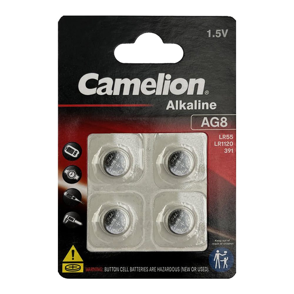 Camelion Button/Coin Cell Alkaline LR1120/AG8 CS BP4 Long Lasting Batteries (16 Pieces) — image 2