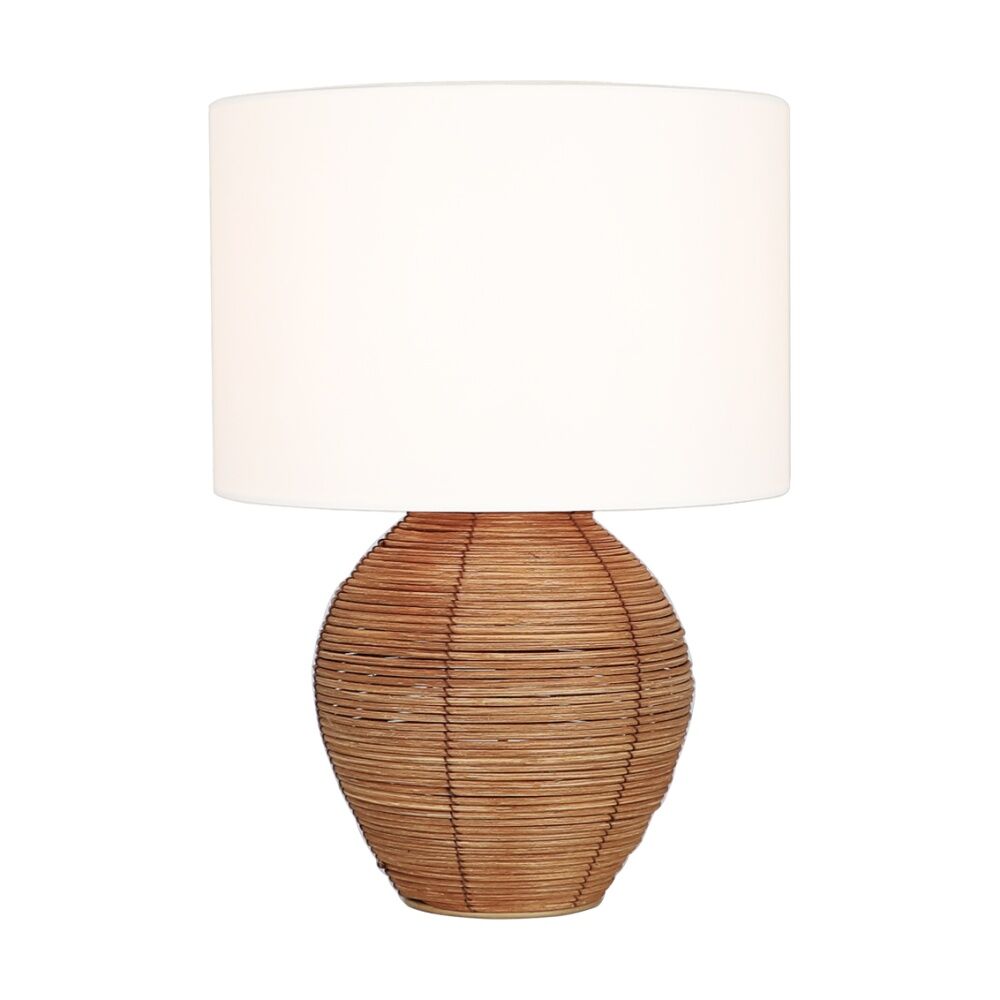 NF Living Briza Coastal Rattan Style Bedside Desk Table Lamp 30x41.5cm