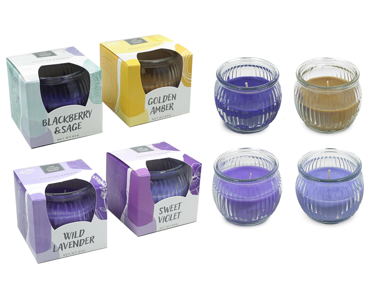 The Styled Room Scented Home Living Decor Candle 85 Grams Assorted Colours (12 Pack) — image 2