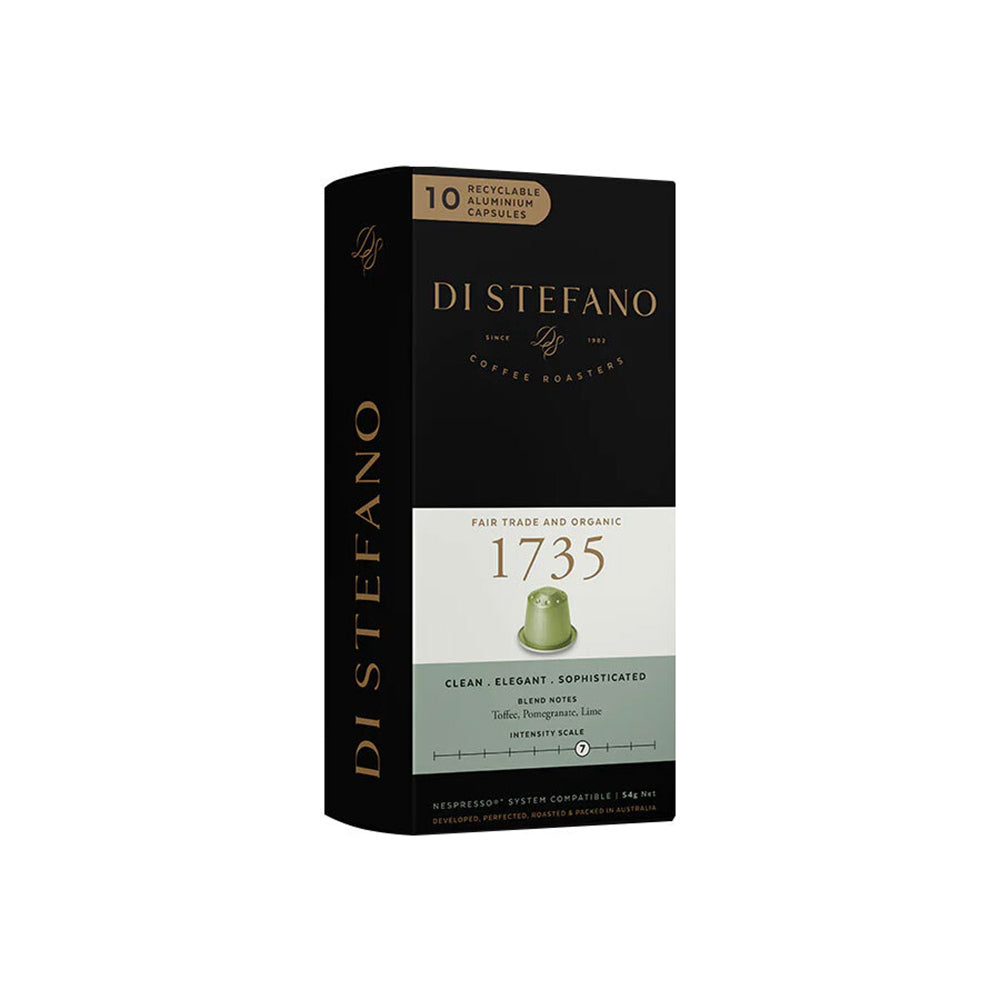 DI Stefano 54g Medium Coffee Capsules/Pods 1735 Blend for Nespresso Machine (10 Pieces)