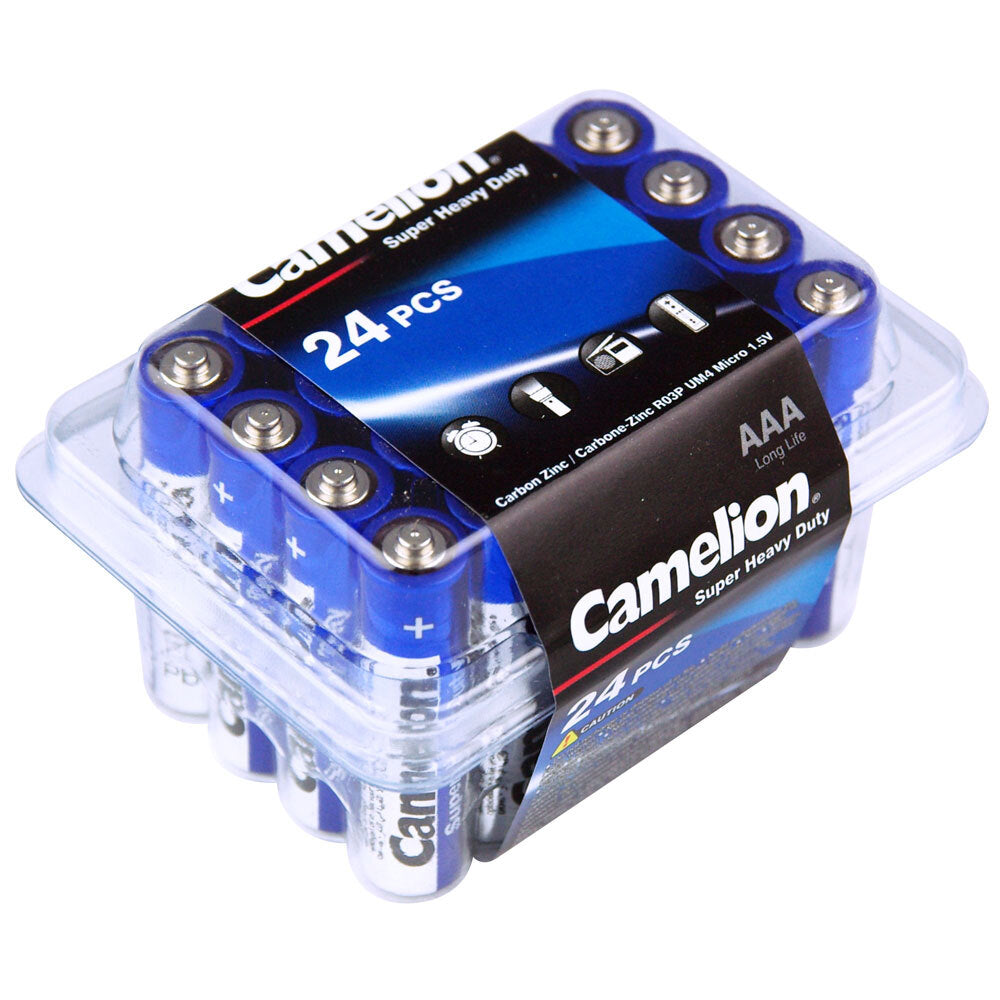 Camelion R03P Super Heavy Duty AAA Battery 550mAh 1.5V No Mercury & Cadmium