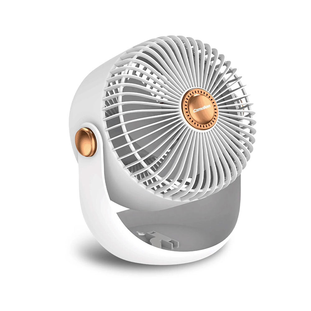 Camelion USB Rechargeable Portable Foldable Compact Travel Mini Fan White