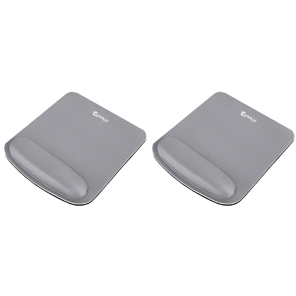 Sansai Foam Fusion Wrist Rest Support Computer/Laptop Mouse Pad Assorted (2 Pack)