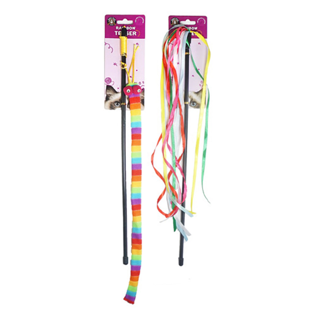 Dudley's World of Pets Rainbow Interactive Cat Pet Play Toy Teaser Assorted — image 2