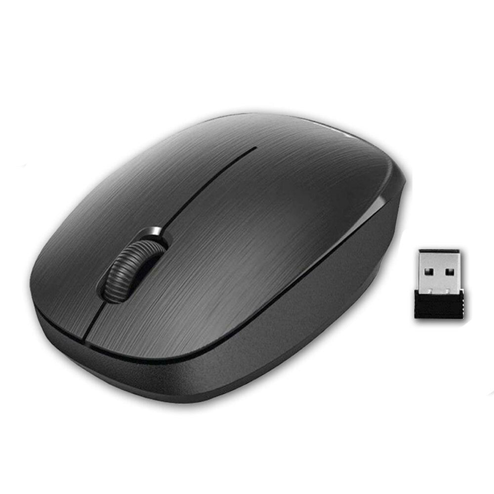 Sansai Ergonomic 2.4GHz Wireless Optical Mouse for PC/Laptop Computer/Mac — Black