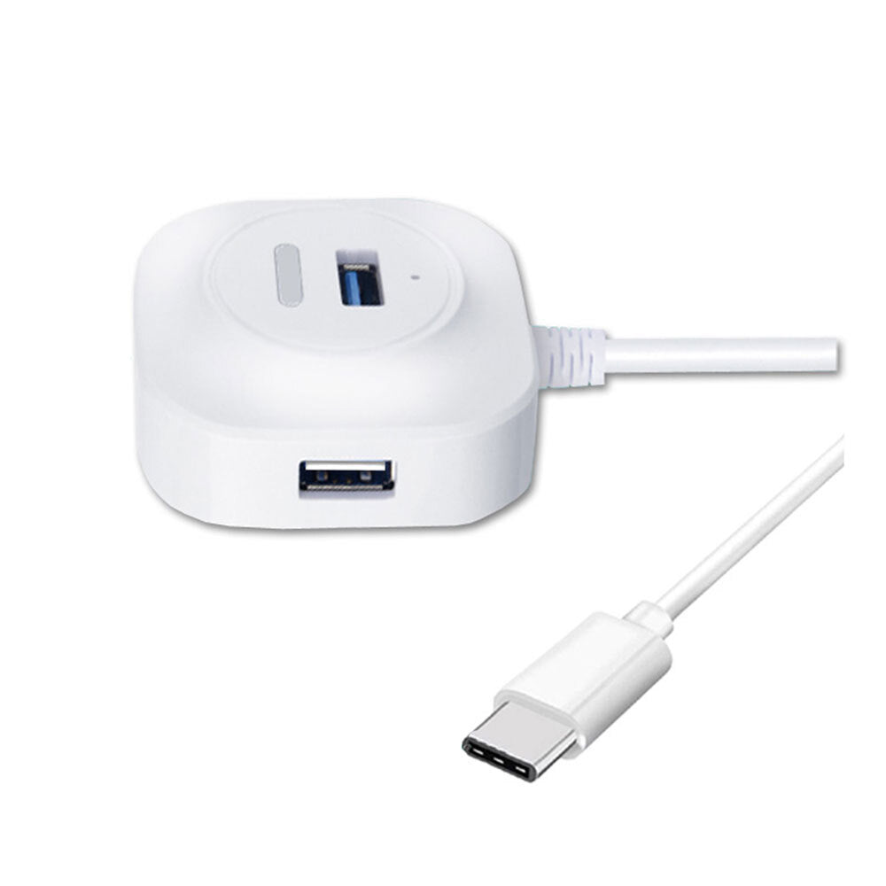 Sansai 5Gbps 4 Ports USB3.0/USB2.0 to Type-C Hub/Splitter Windows/Mac — White