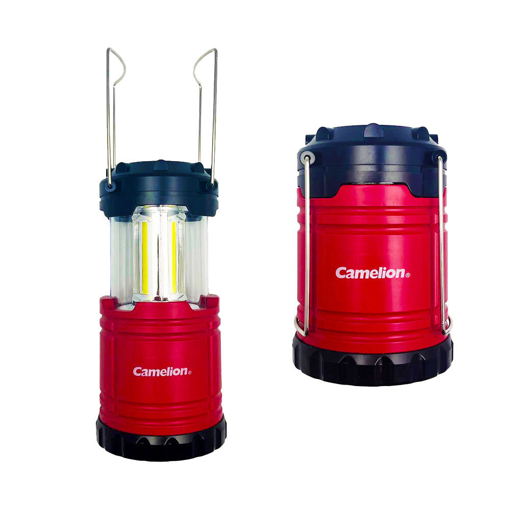 Camelion 3x3W COB LED Camping/Outdoors Lantern 3xAA Battery 450LM w/Handle — image 3