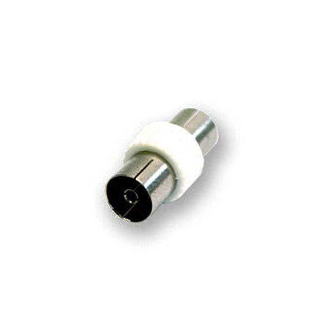 Sansai M to Male Antenna Flylead TV Coaxial Cable w Female Adaptor White — image 3