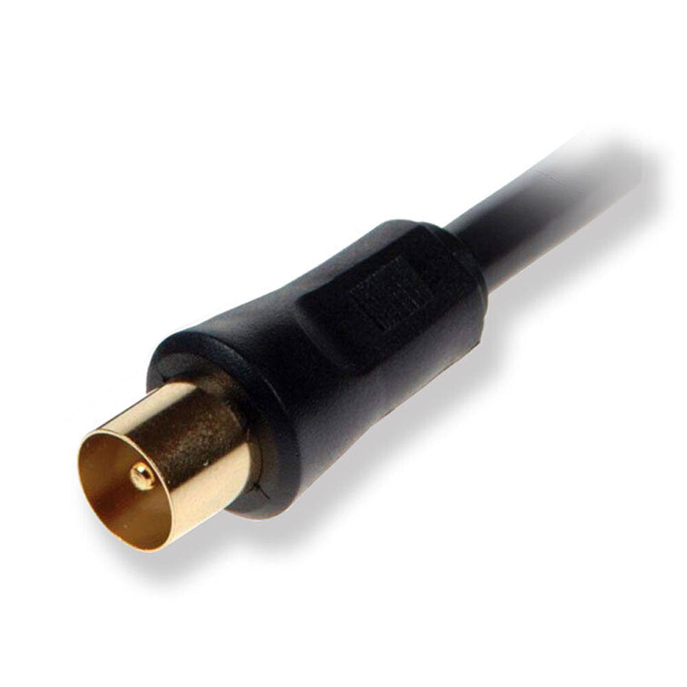 Sansai Male RF to F-Plug TV Antenna Flylead Coaxial Cable Lead Cord Black — image 3