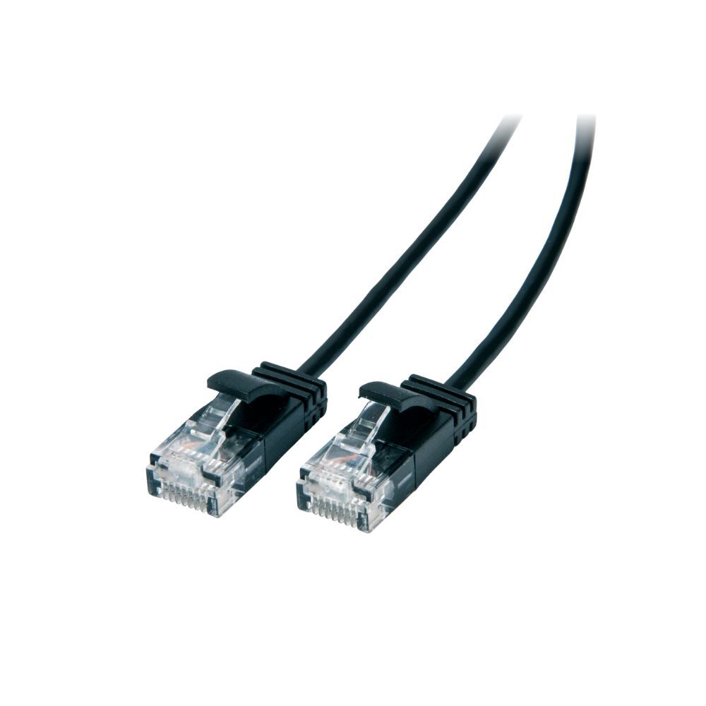 Connect Cable Ultra Slim Male CAT6 Network Ethernet Cable Connector 5m Black