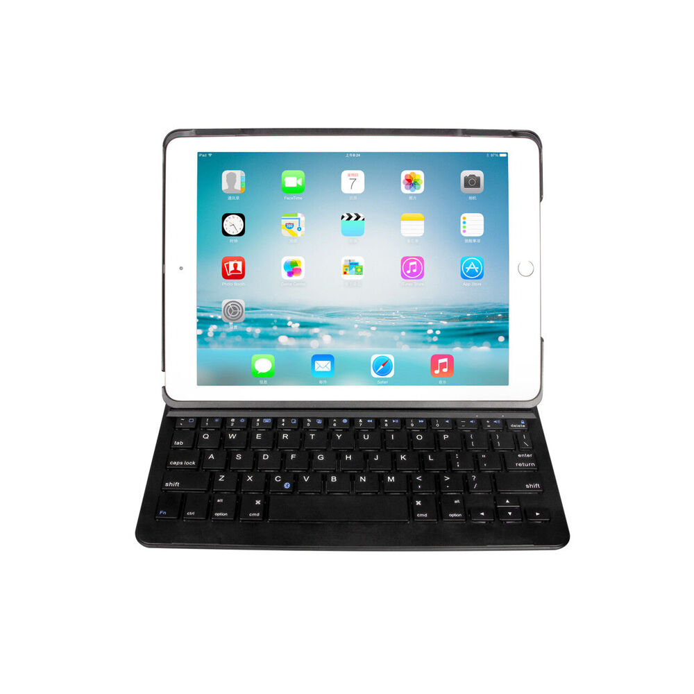 Connect Cable Black Wireless Keyboard Case For Apple iPad 9.7/iPad Air