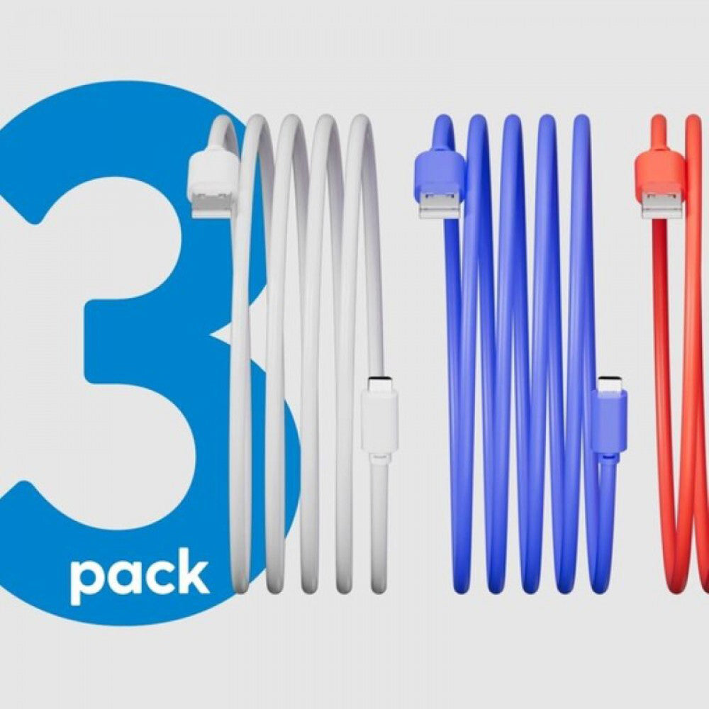 Connect Cable 3PK Connect Cable Multicolour Male Micro-USB to USB Type a Connector 2m Cable (3 Pack) — image 2