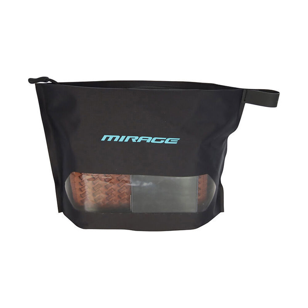 Mirage Water-Resistant Zippered Clear-View Gear Pouch 1L 22.5x15cm Black (2 Pack) — image 2