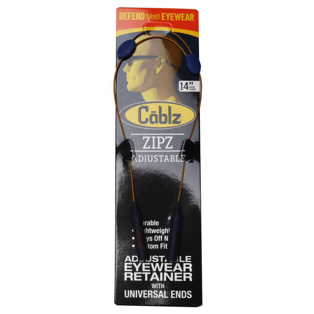 Cablz Zipz Adjustable Eyewear Lanyard Retainers/Sunglasses Strap Purple/Blue